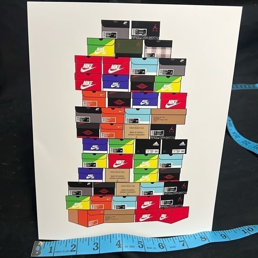 Nike boxes wall art 8x10